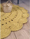 Nattiot - Alma Rond Vloerkleed/Tapijt ∅ 120 cm - Okergeel