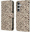 imoshion Hoesje Geschikt voor Samsung Galaxy S24 Plus Hoesje Met Pasjeshouder - imoshion Design Bookcase smartphone - Meerkleurig / Black And White Dots