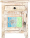 vidaXL - Nachtkastje - 40x30x50 - cm - ruw - acaciahout