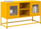 vidaXL - Tv-meubel - 100,5x39x60,5 - cm - staal - mosterdgeel