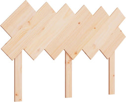 vidaXL - Hoofdbord - 132x3x81 - cm - massief - grenenhout