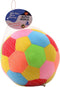 Pluche bal met rammelaar 18 cm