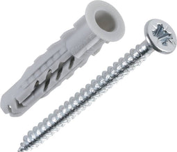 Pluggen met PZ-schroef UX Fischer D8xL50mm 5st