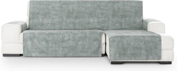 Hoes voor chaise longue met korte armleuning rechts Eysa TURIN Parelgrijs 100 x 110 x 350 cm