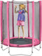 Plum Junior trampoline incl. veiligheidsnet roze 140 cm - Trampoline