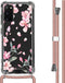 iMoshion Hoesje Geschikt voor Samsung Galaxy S20 Hoesje Met Koord - iMoshion Design Hoesje met Koord - Roze / Transparant / Blossom Watercolor