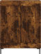 vidaXL - Dressoir - 69,5x34x90 - cm - bewerkt - hout - gerookt - eikenkleurig