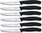 Victorinox Steakmes - 6 stuks - zwart