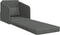 vidaXL - Vloersofa - Bed - 2-in-1 - Donkergrijs - 65x80x83 - cm - Stof