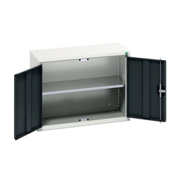 Bott Verso+ Eco - Werkplaatskast - 1 verstelbaar legbord 35kg U.D.L. - RAL 7035 Licht Grijs - RAL 7016 Antraciet Grijs