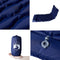 vidaXL - Kampeermatras - met - kussen - zelfopblazend - 1-persoons - marineblauw