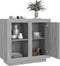 vidaXL - Dressoir - 80x40x75 - cm - grijs - sonoma - eikenkleurig