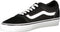 VANS MN Ward - Lage sneakers - Suède Canvas - black/whit
