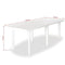 vidaXL - Tuintafel - 210x96x72 - cm - kunststof - wit