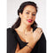 Laura Ferini Dames Ketting Cerchio - Halsketting - 18K Wit Verguld - Zilver - 40,9 cm