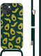 iMoshion Hoesje Geschikt voor iPhone 15 Hoesje Met Koord - iMoshion Siliconen design hoesje met koord - Groen / Avocado Green