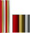 Benza Kerstpapier - Cadeaupapier 80 gr/m2 - Rood Zilver Goud - 3 meter x 70 cm