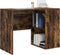 vidaXL - Bureau - Gerookt - Eiken - 102x50x75 - cm - Geperst - Hout