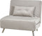 FARRIS - Slaapbank 1-zits - Lichtgrijs - Fluweel