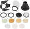 Godox AK-R1 - Accessoire Kit voor H200R Round Flash Head - Snoot Barndoors Gel Set Honeycomb Grid - Zwart