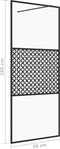 vidaXL - Inloopdouchewand - 140x195 - cm - transparant - ESG-glas - wit