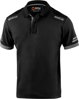 Sparco TECH Polo Zwart/Grijs Polo maat S