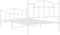 vidaXL - Bedframe - met - hoofd- - en - voeteneinde - metaal - wit - 107x203 - cm