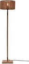 GOOD&MOJO Vloerlamp Iguazu - Bamboe/Jute - Ø30x126cm - - Staande lampen voor Woonkamer - Slaapkamer