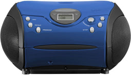 Lenco SCD-24 - Draagbare FM Radio/CD-speler - Programmeerbaar geheugen - Blauw