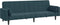 vidaXL - Slaapbank - 2-zits - met - 2 - kussens - fluweel - blauw