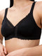Triumph Modern Lace+Cotton - Beha zonder beugel - Katoenen cups - BLACK