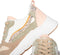 POSH by Poelman CHARLIE - Dames sneakers - Chunky zool 4 cm - Beige (38)