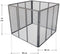 Juskys Compostbak - Metalen Tuincompostbak - 450L - Zilver