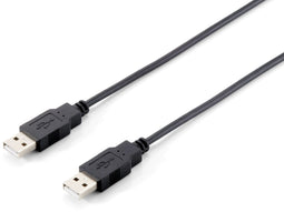 Equip USB 2.0 Typ A Kabel - Male/Male - 1.8m - Zwart