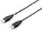 Equip USB 2.0 Typ A Kabel - Male/Male - 1.8m - Zwart