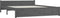 vidaXL - Bedframe - massief - hout - grijs - 140x190 - cm