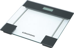 Grundig Digitale Personenweegschaal - Gehard Glas - Max. 180 kilo - Kilos, Pounds, Stones - Incl. 2x AAA