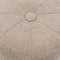 Riviera Maison Falcone Stool Bright Taupe - Polyester, Rubberhout - Bright Taupe - 72.0x72.0x44.0 cm