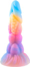 NMC 8 INCH SILICONE MONSTER DILDO GLOW IN THE DARK