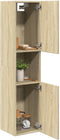 vidaXL - Badkamerkast - 30x30x130 cm - 3 vakken - Sonoma eiken