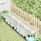 vidaXL - Plantenafdekking - met - zeilringen - 1x4 - m - polyethyleen