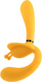 Evolved - The Monarch Strapless Strap On Vibrator - Geel