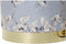 Voetensteun DKD Home Decor Grijs Gouden Metaal Polyester Fågel Orientaals Mosterd (32 x 32 x 38 cm) (2 Stuks)