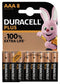 Batterij Duracell Plus 8xAAA - 10 stuks