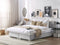 ADMIRAL - Boxspringbed - Lichtgrijs - 180 x 200 cm - Polyester