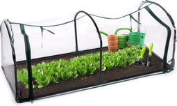 Kinzo Garden Broeikas - Tunnelkas - met Rits - Staal - 130x60x50cm