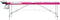 vidaXL - Massagetafel - inklapbaar - 3 - zones - aluminium - wit - en - roze