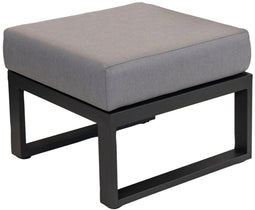 LES Tormenta lounge hocker - Rechthoekig - Comfortabele zitting - Grijs/zwart