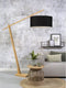 GOOD&MOJO Vloerlamp Montblanc - Bamboe/Zwart - 175x60x207cm - Scandinavisch,Bohemian - Staande lampen voor Woonkamer - Slaapkamer