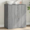 vidaXL - Dressoir - 60x31x70 - cm - bewerkt - hout - grijs - sonoma